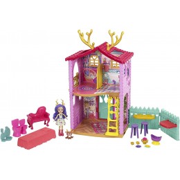 Enchantimals Maison de Danessa Biche​ mini-poupée et figurine animale Sprint 4 espaces de jeu et accessoires emballage fermé jouet pour enfant HFC41 - B97KVUZWQ