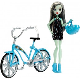 Monster High Boltin' Bicycle Frankie Stein Doll & Vehicle - BNE27ICJR