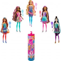 Barbie Color Reveal poupée avec 7 éléments mystère série Fête 4 sachets surprise modèle aléatoire jouet pour enfant GTR96 - B7E1JGNOU