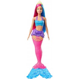 Barbie Dreamtopia poupée sirène aux cheveux roses et bleus jouet pour enfant GJK08 - B82WQNYLM