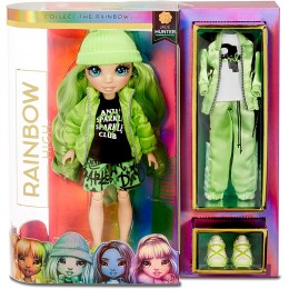 Rainbow High Poupée mannequin. Jade Hunter. Poupée thème vert avec des tenues de luxe des accessoires et un socle de poupée. Rainbow High Série 1. Cadeau parfait pour les enfants de 6 ans et plus - B5QMKDJSH