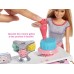 Barbie Métiers Coffret poupée blonde et sa Pâtisserie de décoration de gâteaux trois pots de pâte à modeler et acessoires jouet pour enfant GFP59 - BN4WHSZVE