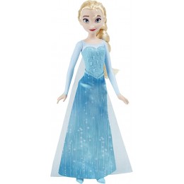 Disney Reine des Neiges Poupée Elsa Scintillante Jupe Chaussures et Cheveux Longs blonds Jouet pour Enfants de 3 Ans et Plus F19555X1 - BJ54AGVDK