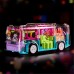 woyufen Jouets à Engrenages Transparents Voitures Lumineuses Jouet de Bus mécanique à Piles avec Engrenages Mobiles colorés Visibles Effets de lumière Brillants Joue de la Musique Charmante - B79W4IKIE