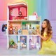 Rainbow High – Maison de poupée de 3 étages Hauteur : 120 cm Largeur : 90 cm Entièrement meublée avec Baignoire Fonctionnelle Douche évier Ascenseur & + 50 Accessoires 6 à 12 Ans - BD955DRNH