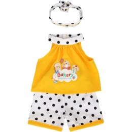 ZWOOS Vêtements de Poupée pour New Born Baby Doll Tenue de Style Décontracté avec Bandeau pour Poupées 35-43 cm - B95HHJABU