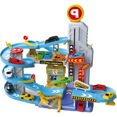 Ensemble de jouets de parking électrique pour enfants avec lumière jouet de garage d'ascenseur ensemble de piste de course de construction de voitures adapté aux enfants de 4 à 13 ans - BDD3BIBTU