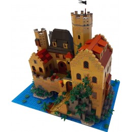 Grand château de chevalier avec mini figurines de chevalier 1180 briques de serrage - BJ7BBLCLP