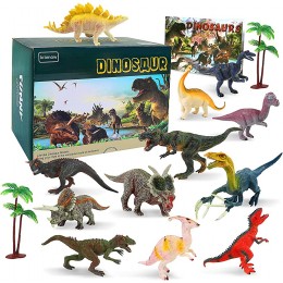 kramow Jouets Dinosaures Dinosaure Figurine 15 PCS Dinosaures et Créatures Préhistoriques Jouet Dinosaure Jouets Éducatifs Cadeau d'anniversaire pour Enfants Garçon Fille 3 4 5 6 7 8 Ans - B32NESNBB