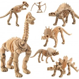 Lot de 12 jouets dinosaures fossiles Squelette Jouet parfait Dinosaures et créatures préhistoriques Dinosaures os Squelette Pour enfants - BQN3QIBAS