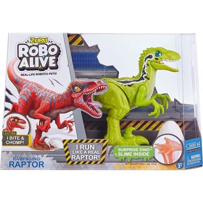 ROBO ALIVE- Jurassic World Rampaging Raptor Dinosaur Toy 25289B Verschiedene Designs und Farben - BEB1KYSYP