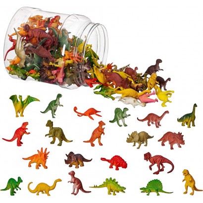 THE TWIDDLERS 90 Mini Dinosaures Petits Jouets Dino pour Enfants Garçons & Filles Anniversaires Pochettes Surprises Cadeaux Invités Piñata - B3E3ARAYF