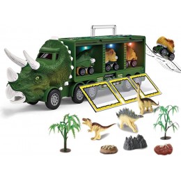WBTY Jouets en forme de dinosaure camion de transport avec jouets de dinosaures jouets avec lumières et musique jouets inertiels amovibles pour enfants - B977VDHWH