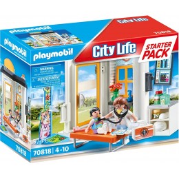 PLAYMOBIL 70818 Starter Pack Cabinet de pédiatre City Life- L'Hôpital- coffret découverte idée cadeau - BB874KKYA