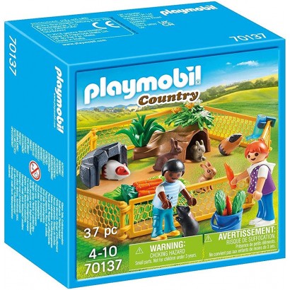 Playmobil Enfants avec Petits Animaux 70137 14.2 x 14.2 x 6.6 cm - BWV2VRLGB