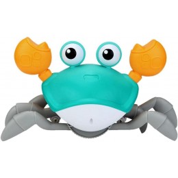 Jouet de crabe à induction jouets musicaux électriques rechargeables par USB pour animaux de compagnie jouet d'apprentissage interactif pour tout-petits jouet d'escalade à éclairage automatique - BKQ2JCBDS