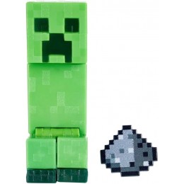 Minecraft Créer-Un-Bloc figurine Creeper 8 cm 2 blocs de carton et 1 accessoire jouet d’action et d’aventure pour enfant inspiré par le jeu vidéo GTT45 - B931NBLBR