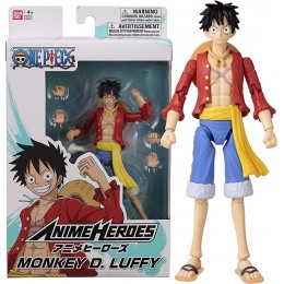 Bandai Anime Heroes One Piece Figurine Anime heroes 17 cm Monkey D. Luffy 36931 - B9NVEFETG