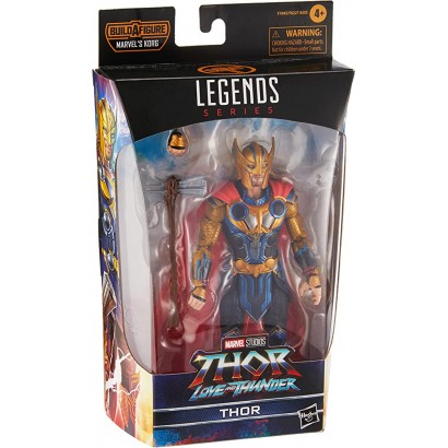 Hasbro Marvel Legends Thor: Love and Thunder Figurine de Collection Star-Lord de 15 cm 2 Accessoires 1 pièce Build-a-Figure F1045 Multicolore - BK669SFMM