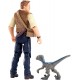 Jurassic World Figurine Articulée Owen & Baby "Blue" FMM01 - BK5NMYISK