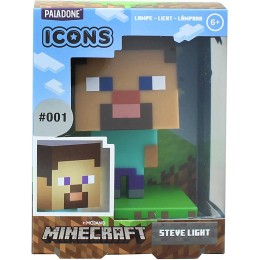 Lobcede.be Minecraft Steve Icon Light BDP Super Bright Lamp for Minecraft Fans and Gamers 11 cm Tall Powered by 2X AAA Batteries PP6594MCF - BW3H8XRRU