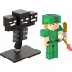 Minecraft Créer-Un-Bloc Pack 2 Figurines articulées Alex contre Wither jouet d’action et d’aventure pour enfant inspiré par le jeu vidéo HDV38 - BVMDEELMB