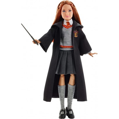 Harry Potter Poupée articulée Ginny Weasley de 24 cm en uniforme Gryffondor en tissu avec baguette magique à collectionner jouet enfant FYM53 - BBH7NBHIG