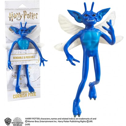 The Noble Collection Bendable Cornish Pixie Figure by Officially Licensed 7in 18 cm Harry Potter Bendable Toy Posable Collectable Chamber of Secrets Doll Figure for Kids & Adults - B4A43BAWZ