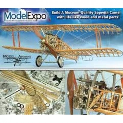 Model Airways Sopwith Camel WWI British Fighter 1:16 Scale by Model Airways Wood and Metal Kit - B6371FIIY