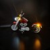Kit D'éclairage pour Harley Davidson Fat Boy Blocs Ensemble Moto Modèle Jouets Ensemble Décoration Jouet Garçons Cadeau d'anniversaire - BQN69YAIK