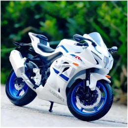 Modèle de moto Kits de modèle de moto: 12 for Su & Zuki Gsxr1000 Motos de simulation de motos de course Modèle de motocyclette avec le son et la collection de lumière Cadeau de voiture de jouet Kid Ki - B9H41YBDV