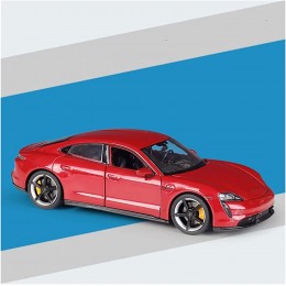 Maquette 1:24 pour Porsche Taycan Turbo S Alliage Moulage sous Pression Modèle Voiture Collection Ornement Décoratif Simulation Voiture Petite Voiture Color : Red - B2V3MULIW