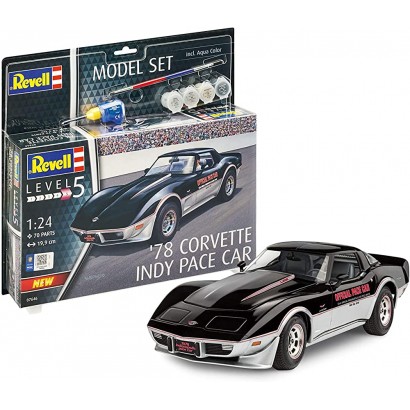Revell Model Set- Revell Model Set-67646-Maquette de Muscle Construire Corvette C3 Indy Pace Car 1978 échelle 1 24 Maquette 67646 - B2EKNPBIK