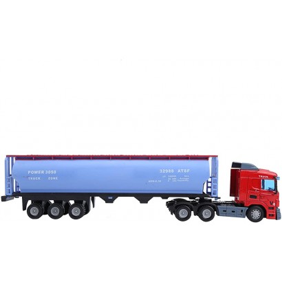 Modèle de Camion de conteneur-citerne modèle de véhicule à Traction en Plastique Alliage de qualité pour Le Cadeau à la MaisonRed Heavy Tank Truck - B68JKDABU