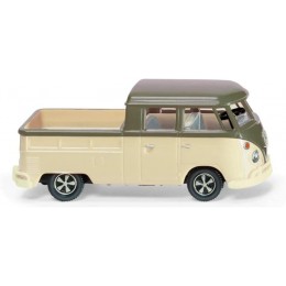 Wiking 078907 H0 Volkswagen Double cabine T1 gris olive blanc perle - B2KMKIUHC
