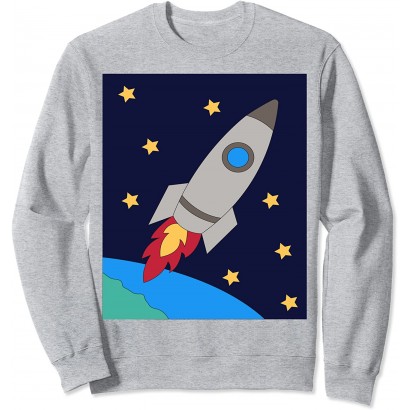 Vol spatial astronaute de vaisseau spatial Sweatshirt - BHKJMKGDF