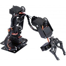 Bras Mécanique Bras Robotique 6DOF Full Metal Programmable Kit de Griffe de Serrage de Bras Mécanique de Robot Robot Manipulateur de Bureau Pièces de Robots Industriels - BEVJHDNRG