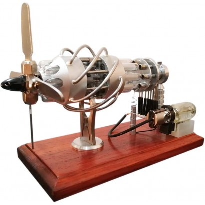 ColiCor Moteur silencieux Kit de montage 16 cylindres Disque cymbale à air chaud Stirling Engine Jouet de physique Cadeau pour adolescents et adultes - B36K3CUJG