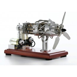 ColiCor Stirlingmotor Kit de 16 cylindres Disque de plongée air Chaud Stirling Engine Physik Jouets Cadeau pour Adolescents Adultes - B2EE4HKKD