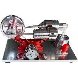 Foxcm Moteur Sterling Engine corps en métal verre de quartz cylindre chaud monocylindre modèle Stirling - BH5VJIZDU