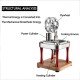 J.Memi's Machine A Vapeur Modelisme Moteur Stirling Modelisme Expérience en Science des Métaux Jouet pour Intérieure Décoration - B1532IGHJ
