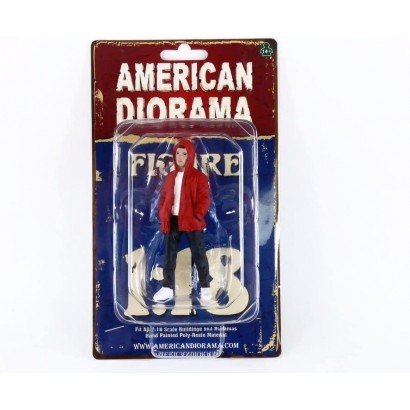American Diorama- Voiture Miniature de Collection 76292 Red Black - B7B5NIOPH