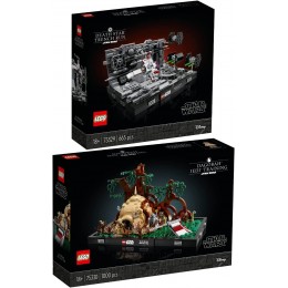 BRICKCOMPLETE Lego 75329 Death Star Trench Run Diorama & 75330 Jedi Training sur Dagobah Diorama - BW798IUPT