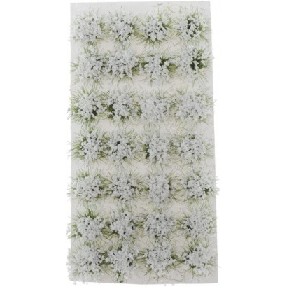 sharprepublic Touffes d'herbe Statique avec Fleur pour Diorama Wargaming Miniatures Blanc - B3QWDBTVC