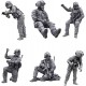 1 35 US Helicopter Commando Resin Soldier Model Kit 7 People 2 Machine Guns 1 Rope No Aircraft Unassembled and Unpainted Soldier Miniature Kit Lm-6816 Goodmoel - B62QALWTF