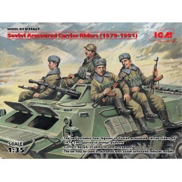 ICM 035637–1 35 Soviétique gepanzerte approvisionnement Troupes 4 Figurines en Plastique modèle Kit - BE1KKTVME
