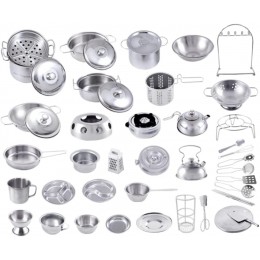 16pcs toys de cuisine Ensemblez de pots de cuisine et de casseroles - B9H93VXQW