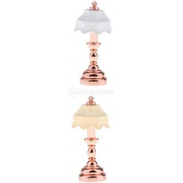 Sharplace 2x 1 12 Lampes de Table de Bureau Miniatures pour Maison de Poupée - BJWD1ZRHS