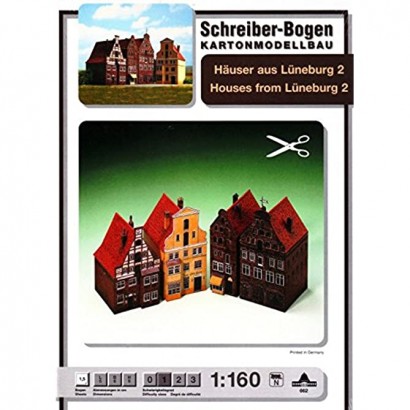 Aue Verlag 5 x 6 x 9 cm modèle Maisons de lueneburg II Kit Lot de 4 - BMHV7FRPP