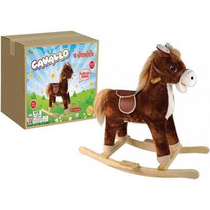 Toys garden cavallo a dondolo suoni peluche 24 mesi 65 cm - BN4A1GNVR
